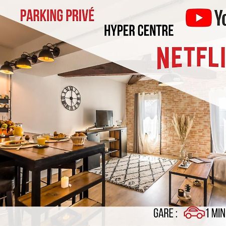 Parking Prive - Spacieux T2 En Hyper Centre Agen Exterior foto